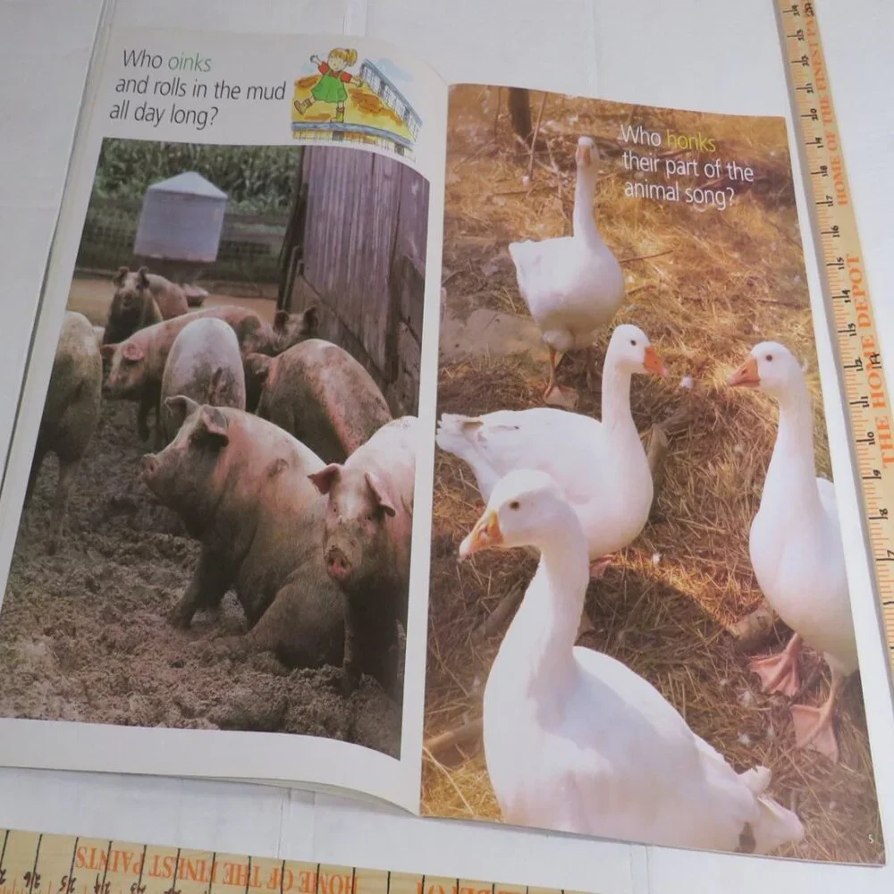 Sounds of the Farm BIG BOOK (almost 2 feet tall) with teacher pages Classroom
